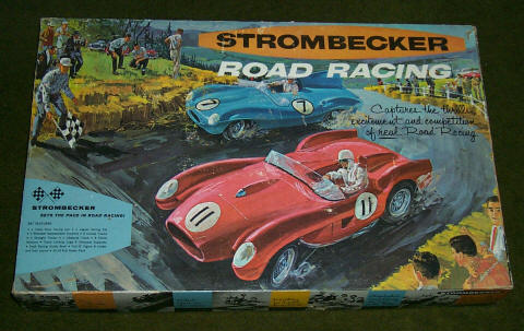 strombecker slot car track layouts