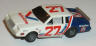 Tyco Valvoline GM stocker, white with blue and red #27