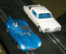 Strombecker 1/32 scale Plymouth and Jaguar