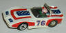 Tyco 427 A/P Corvette in white with red and blue #76