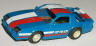 Tyco '82 Camaro Z28 in blue with white and red.
