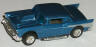 Tyco '57 Chevy flip hood in blue