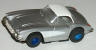 Tyco 1960 Corvette hardtop, silver with white roof