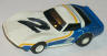 Tyco '79 Corvette, white with blue, butterscotch, and black #2.