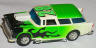 Tyco white with lime green '55 Nomad